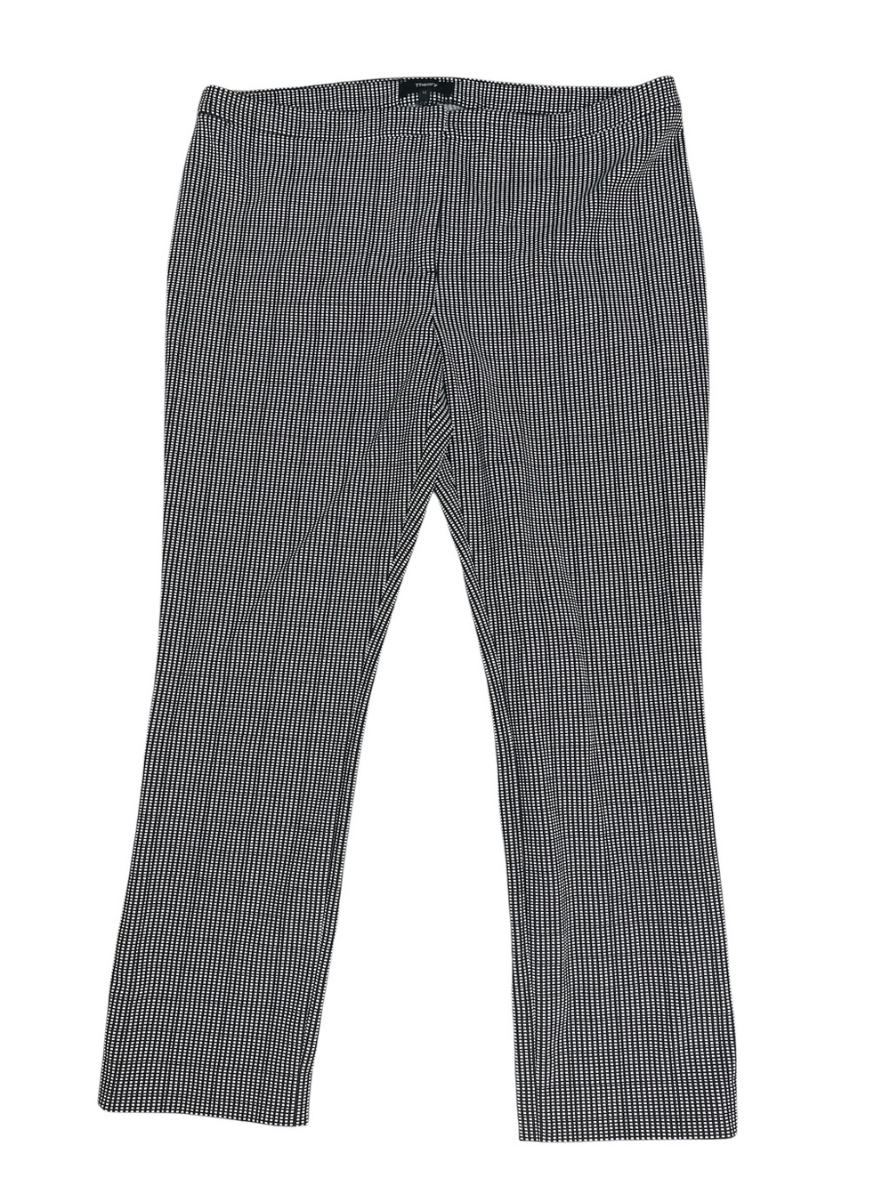 Theory Black & White Micro-Check Ankle Dress Pants